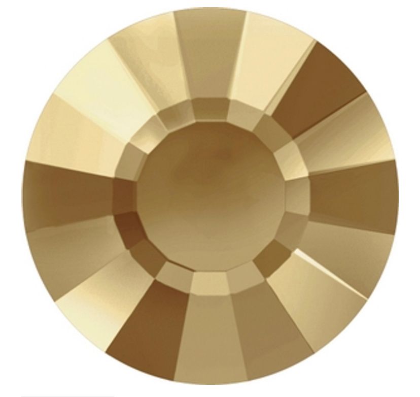 Swarovski® Nail Crystals Concise Flat Golden Shadow SS10
