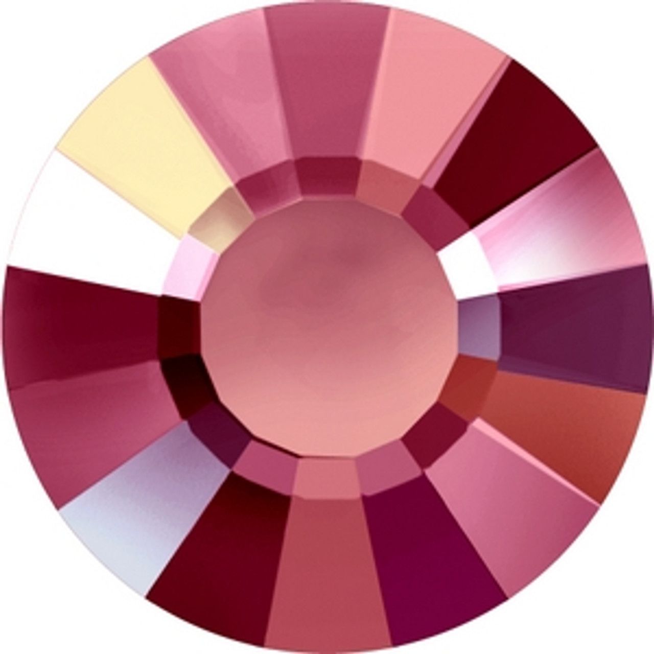 Swarovski® Nail Crystals Concise Flat Light Siam Aurore Boreale SS20