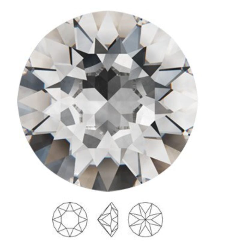 Swarovski® Chaton Crystal Unfoiled SS24