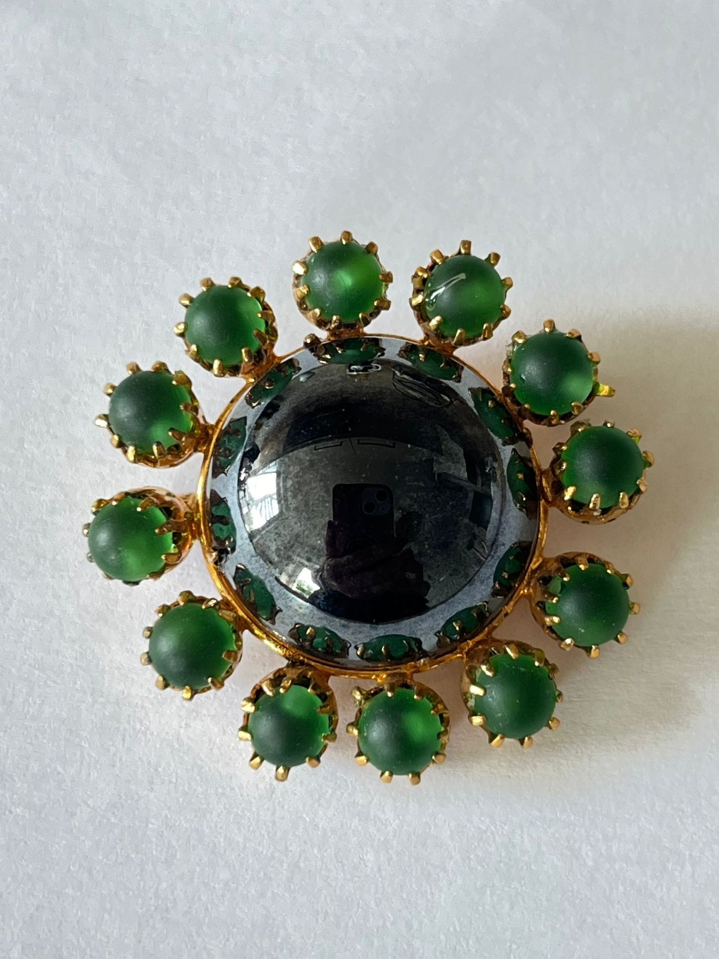 8493 Vintage Swarovski Kristallen Brosche 37mm