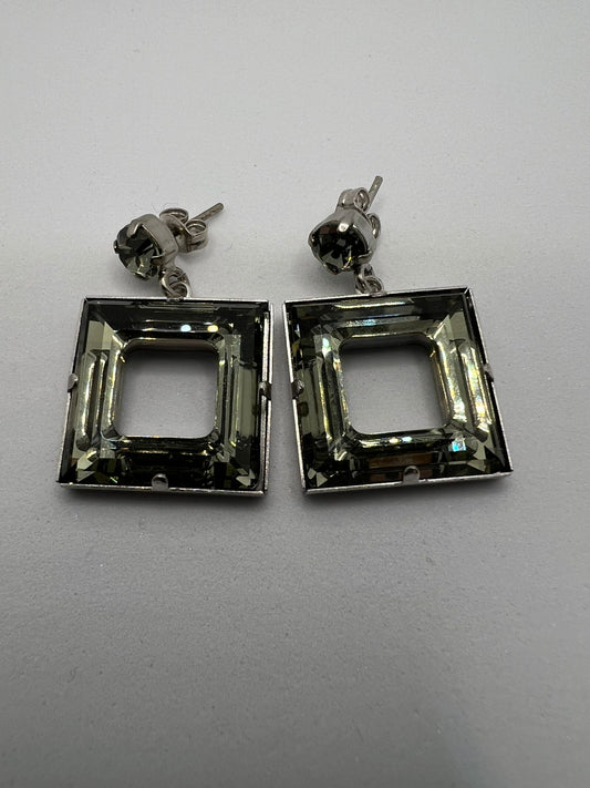 30439 Vintage Swarovski Kristallen Ohrhänger 20mm