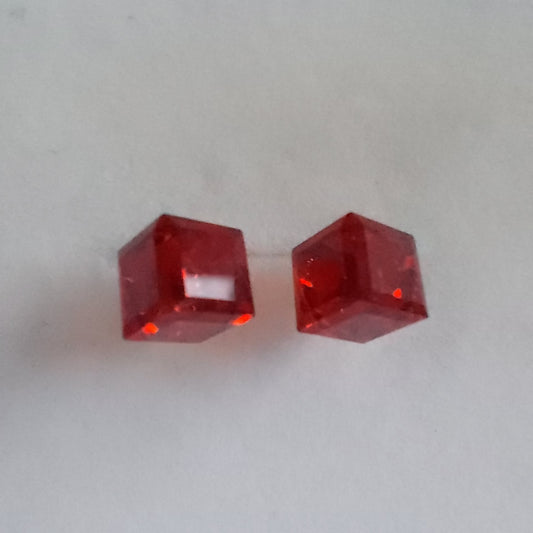 3166 Vintage-Ohrringe mit Swarovski Kristallen 7mm