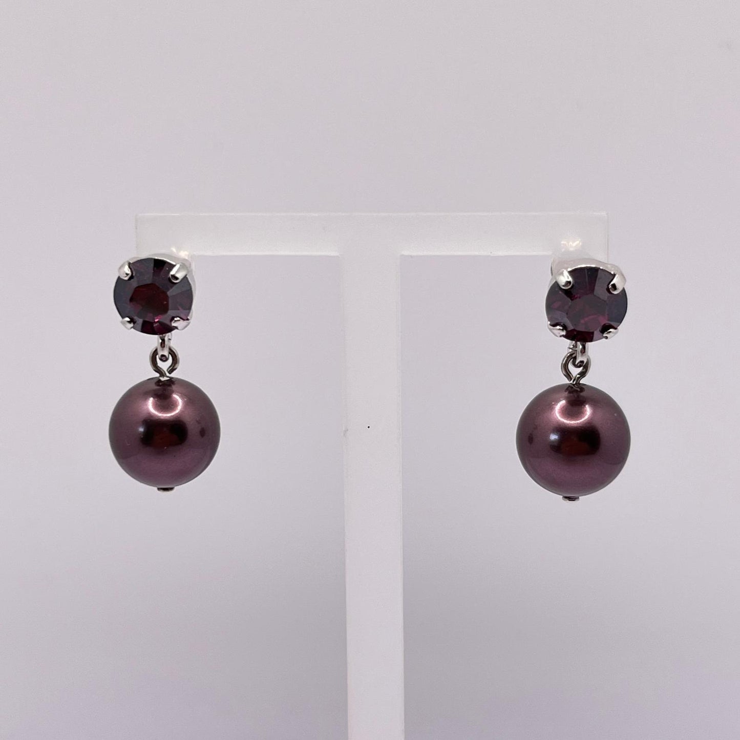 30744 Vintage Swarovski Kristallen Ohrstecker 25mm