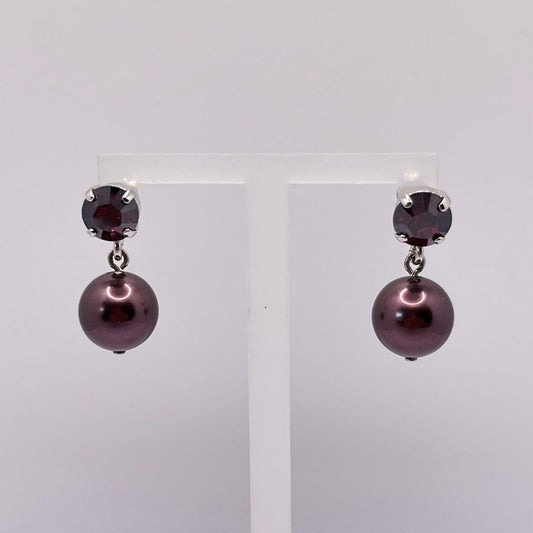 30744 Vintage Swarovski Kristallen Ohrstecker 25mm
