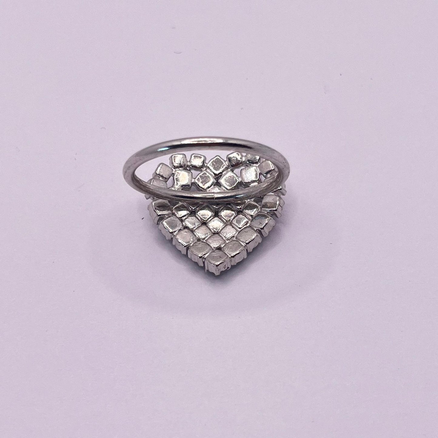 2509 Vintage leerer Schalhalter zum Befüllen mit Swarovski Kristallen 28mm