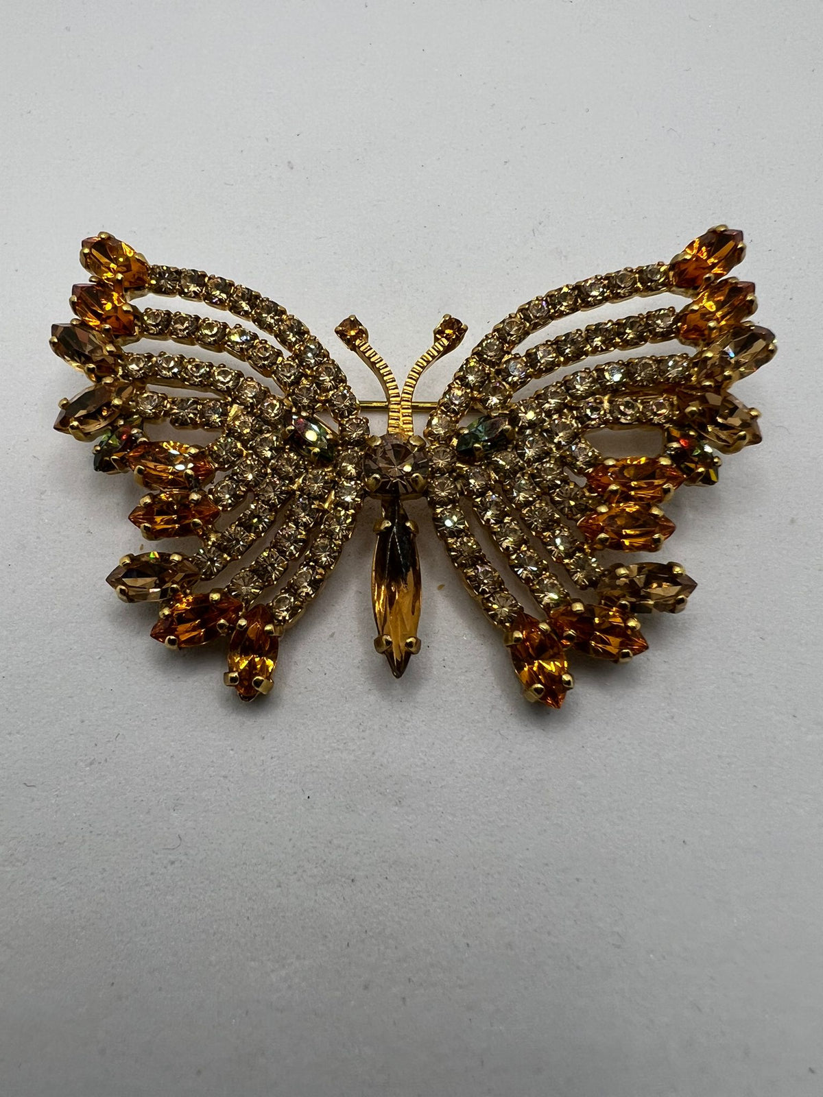8861 Vintage Swarovski Kristallen Brosche 60mm