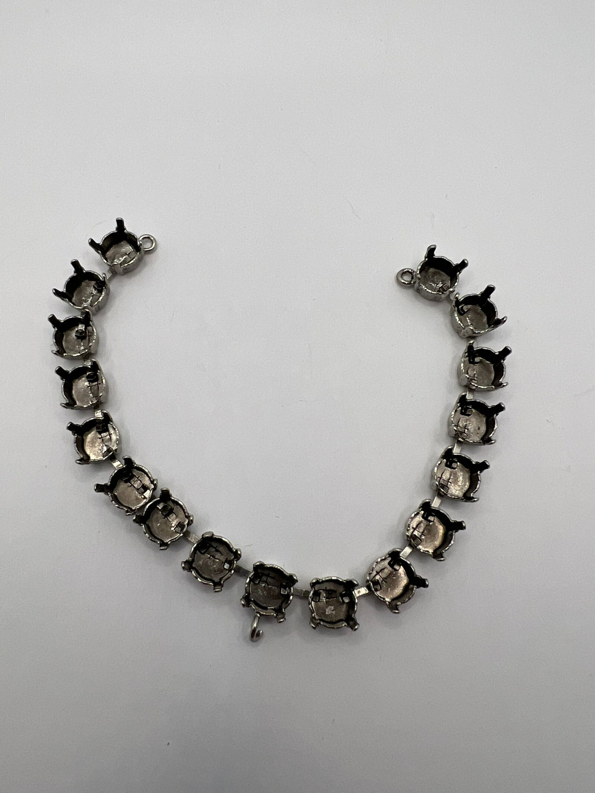 7096 Vintage leerer Armband zum Befüllen mit Swarovski Kristallen 17cm