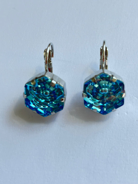 3047 Vintage Swarovski Kristallen Ohrhänger 12mm