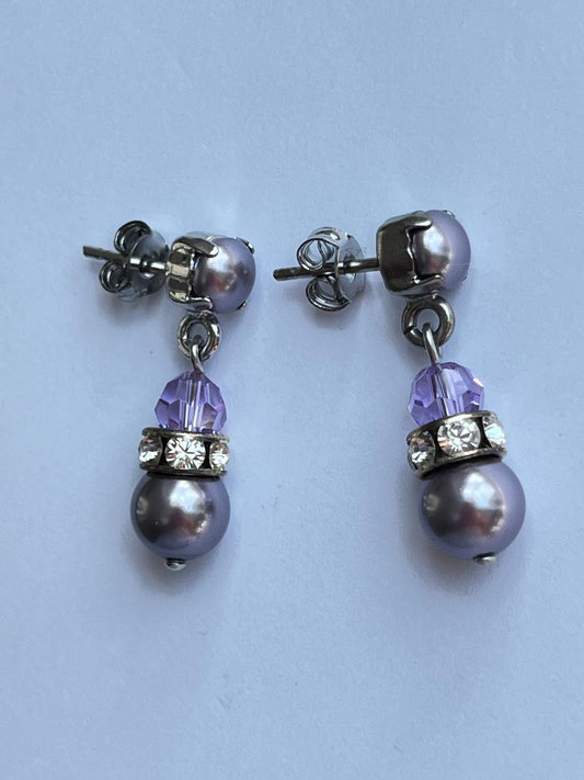 3071 Vintage Swarovski Kristallen Ohrhänger 26mm
