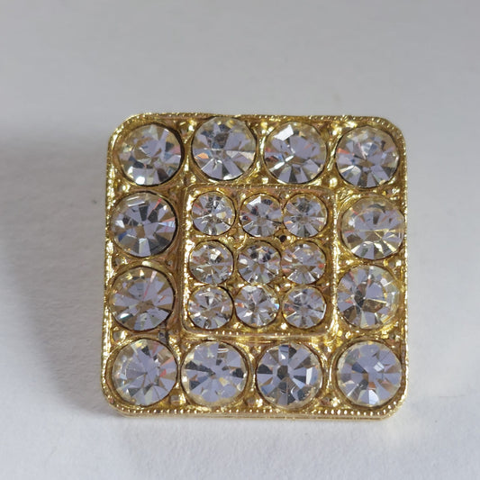 4145 Knopfe mit Swarovski Kristallen 20mm