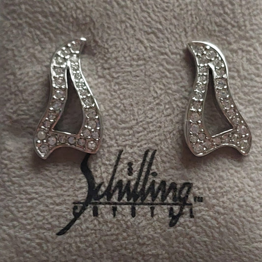 Original Vintage Schilling Austria Ohrringe 19mm