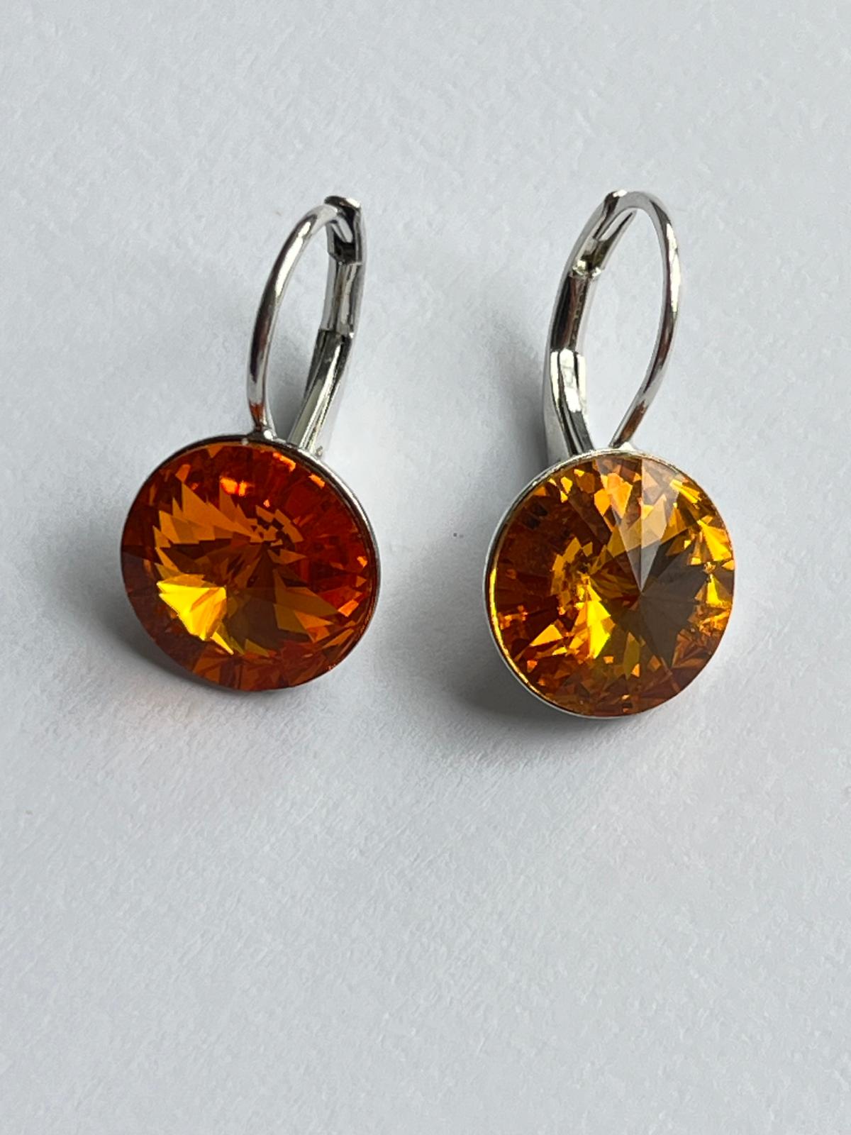 3117 Vintage Swarovski Kristallen Ohrhänger 9mm