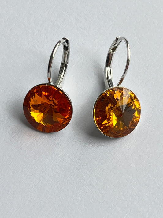 3117 Vintage Swarovski Kristallen Ohrhänger 9mm