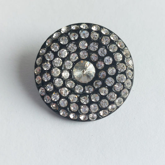 4063 Knopfe mit Swarovski Kristallen 23,5mm