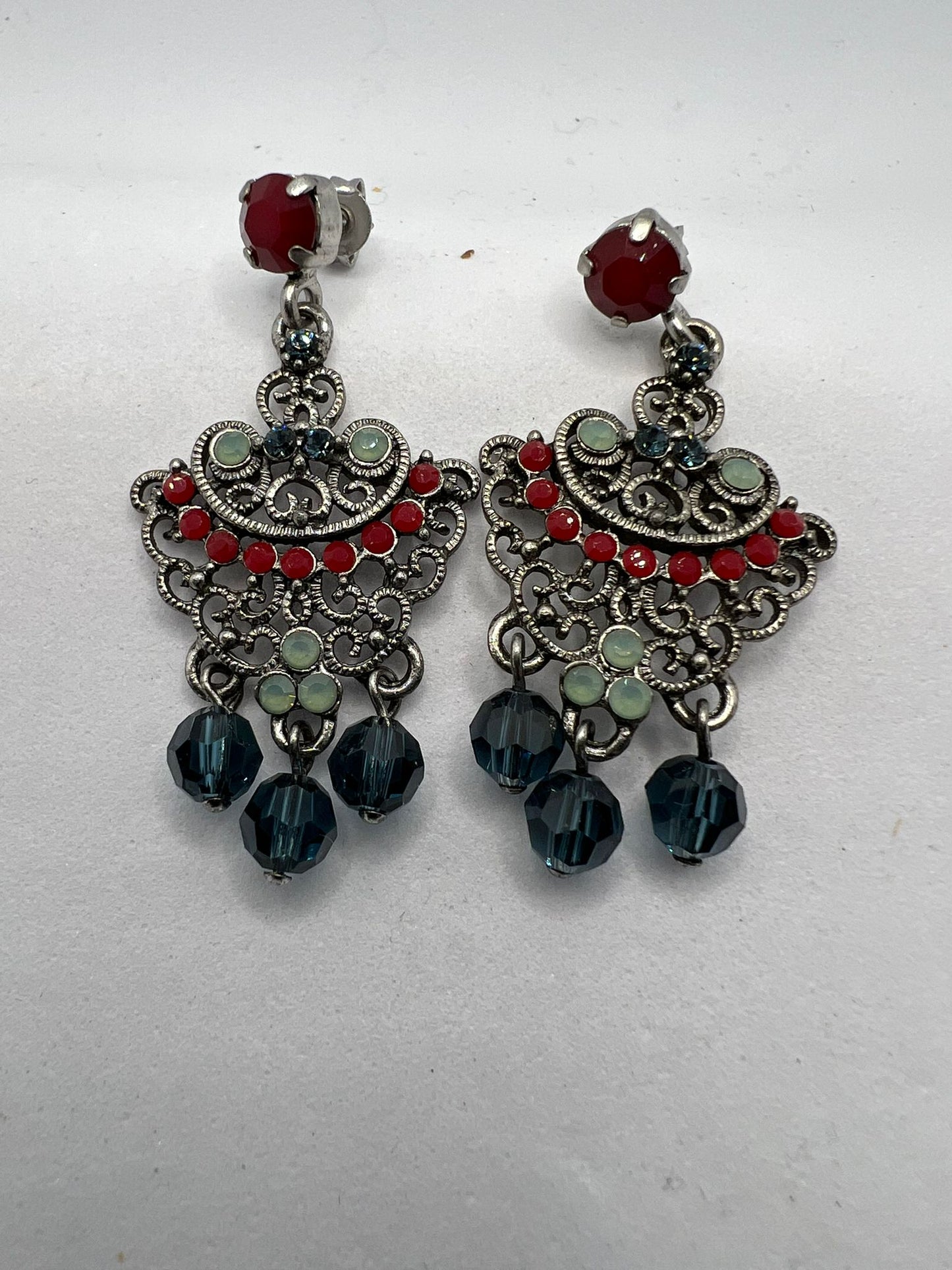 30571 Vintage Swarovski Kristallen Ohrhanger 35mm