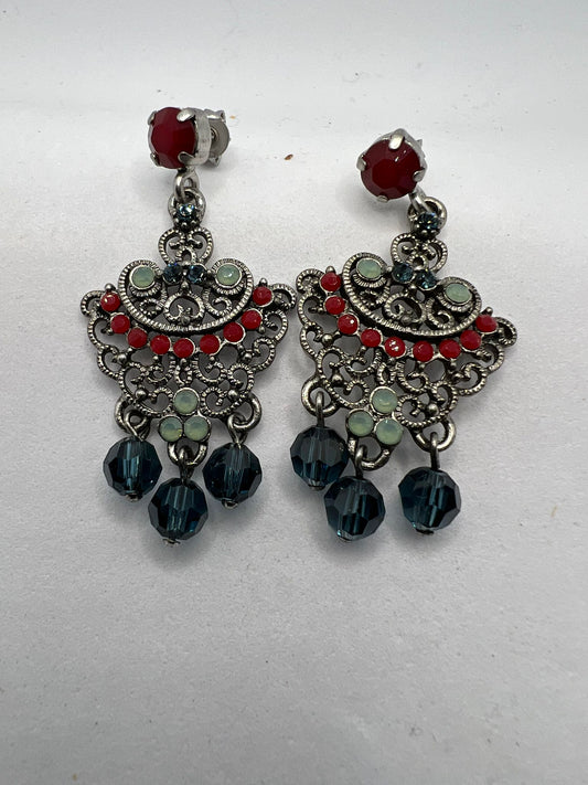 30571 Vintage Swarovski Kristallen Ohrhanger 35mm