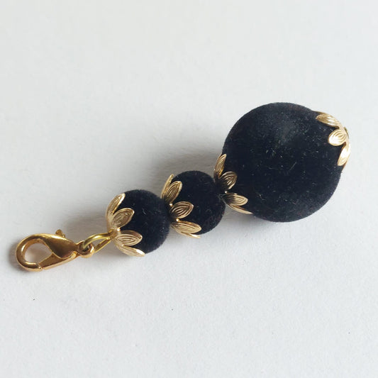 Samt Accessoire-Anhänger 60mm