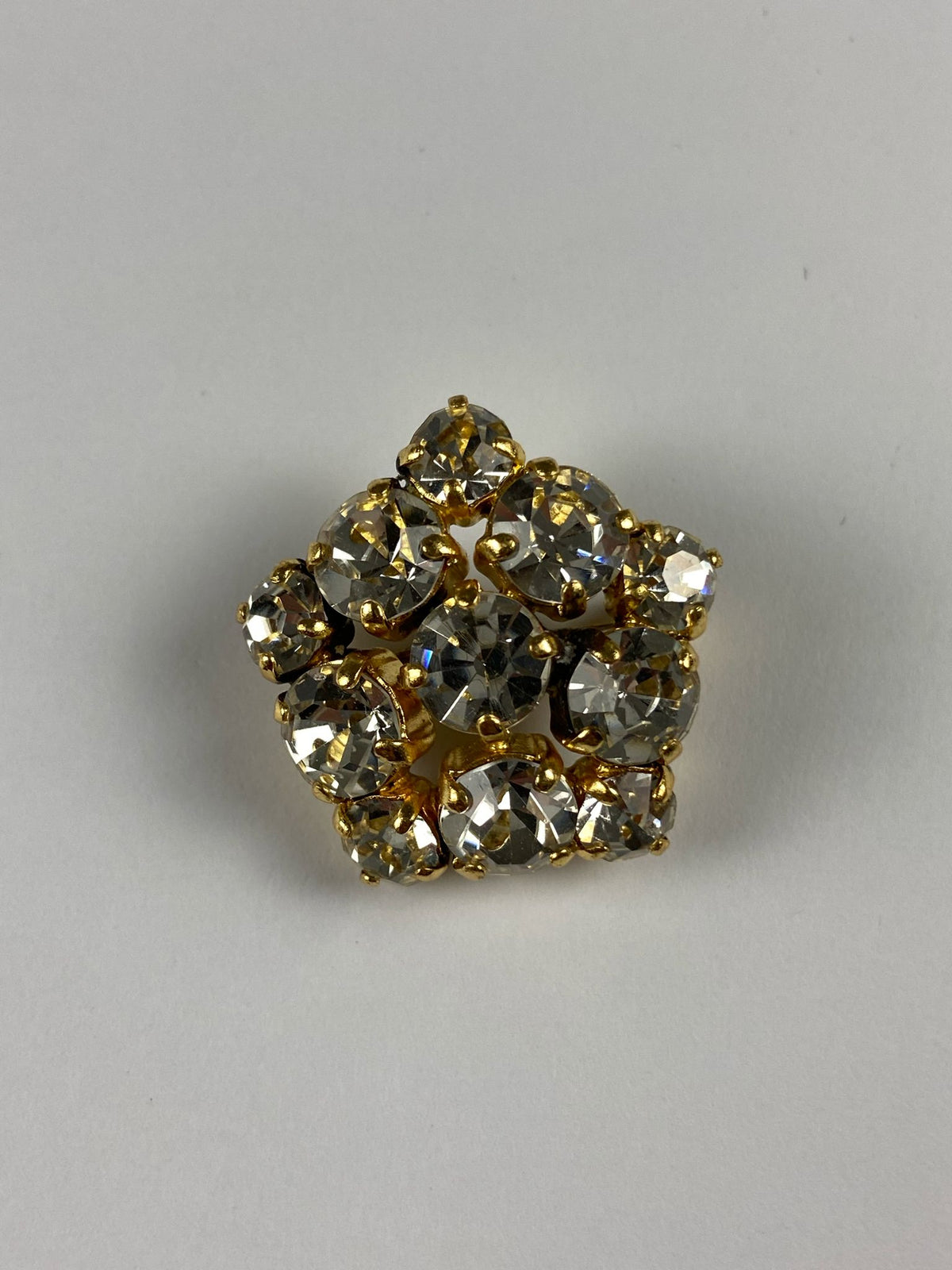 8710 Vintage Swarovski Kristallen Brosche 30mm