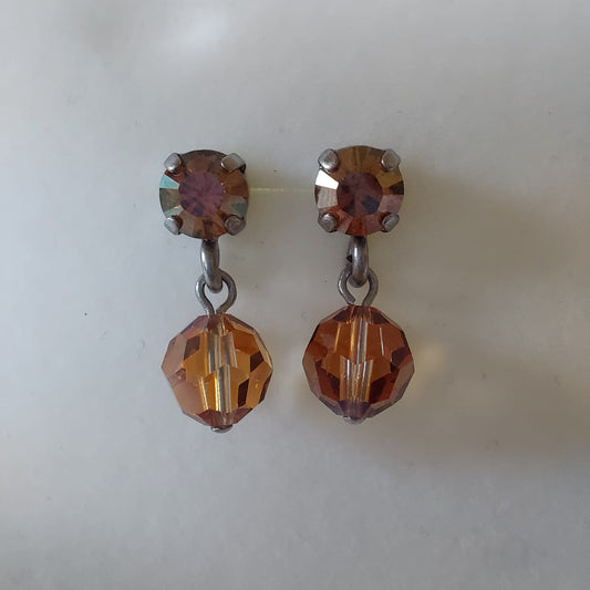 3767 Vintage Earring mit Swarovski Crystals