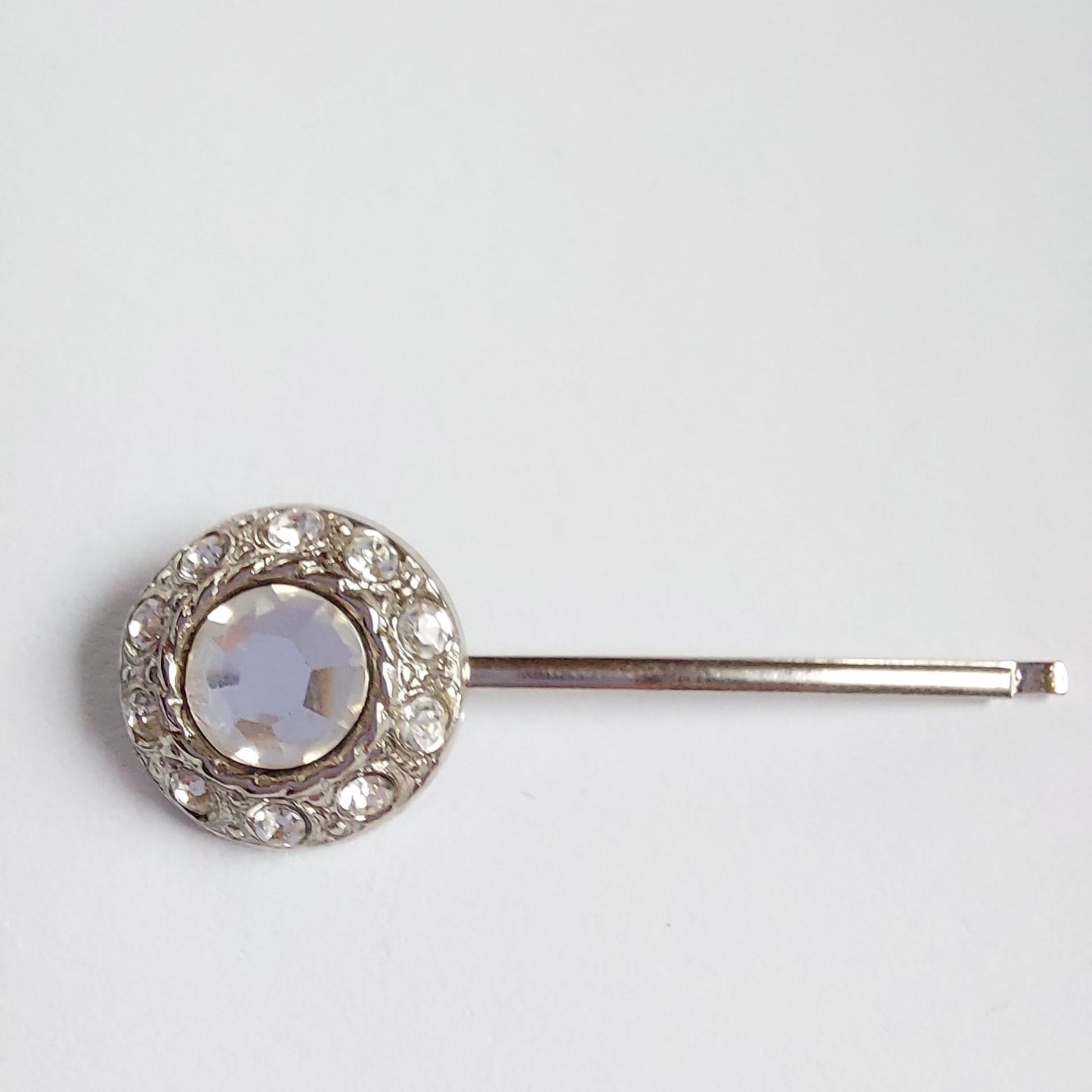 5024 Vintage Haarnadel mit Swarovski Kristallen 48mm