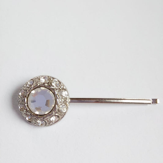 5024 Vintage Haarnadel mit Swarovski Kristallen 48mm
