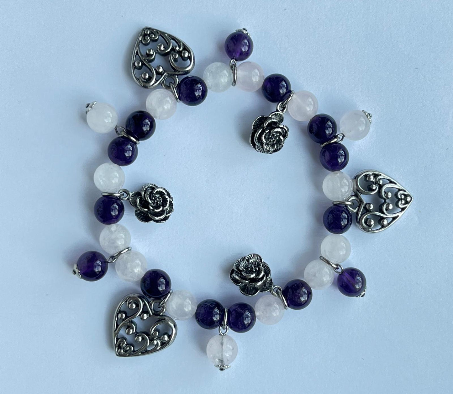 7925 Vintage Swarovski Kristallen Charm Armband 20cm