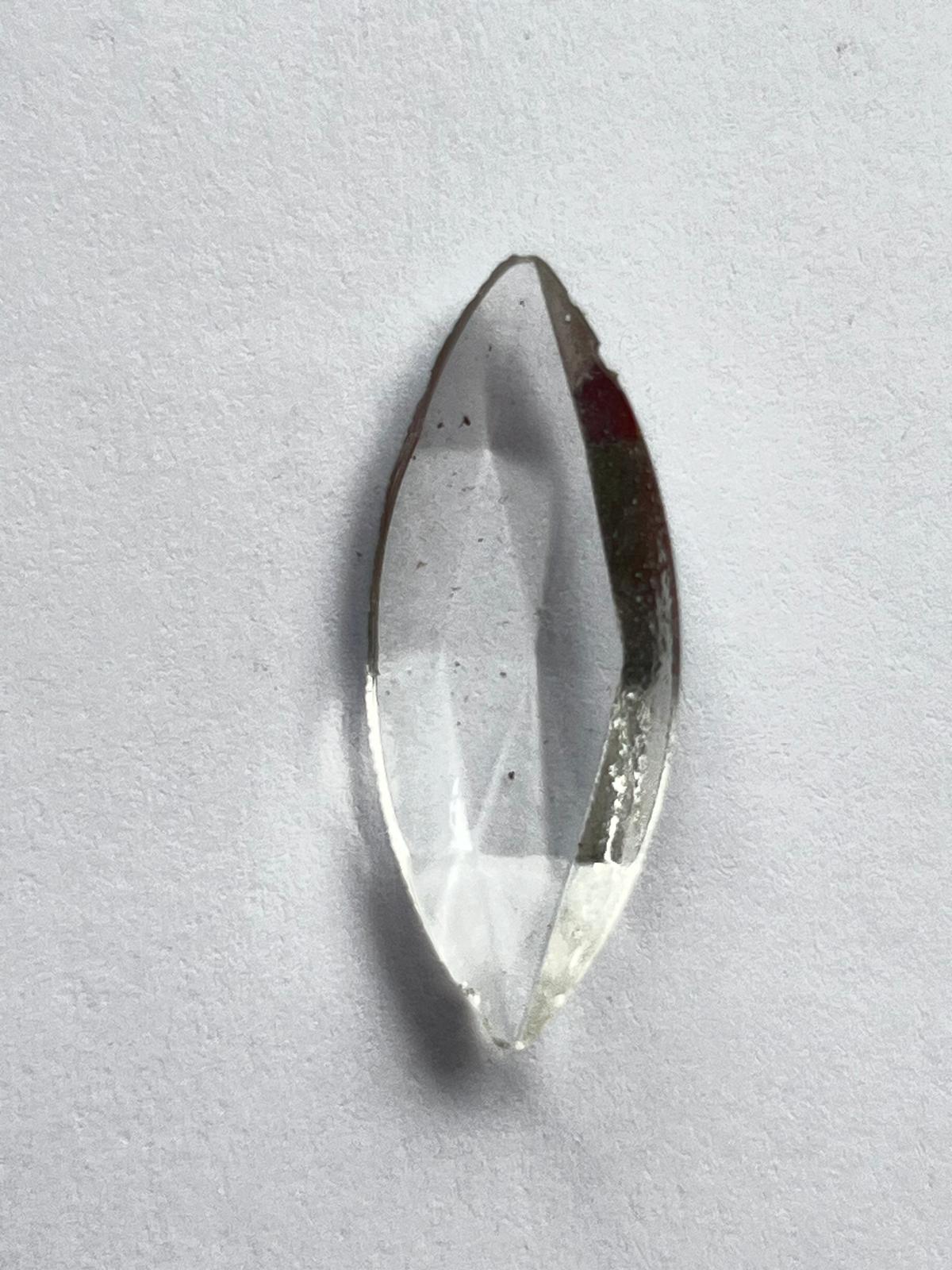 5831 Vintage Kunststoff Eye Crystal Cut Cabochon 27mm