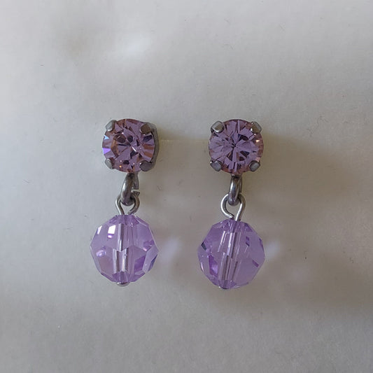3761 Vintage Earring mit Swarovski Crystals