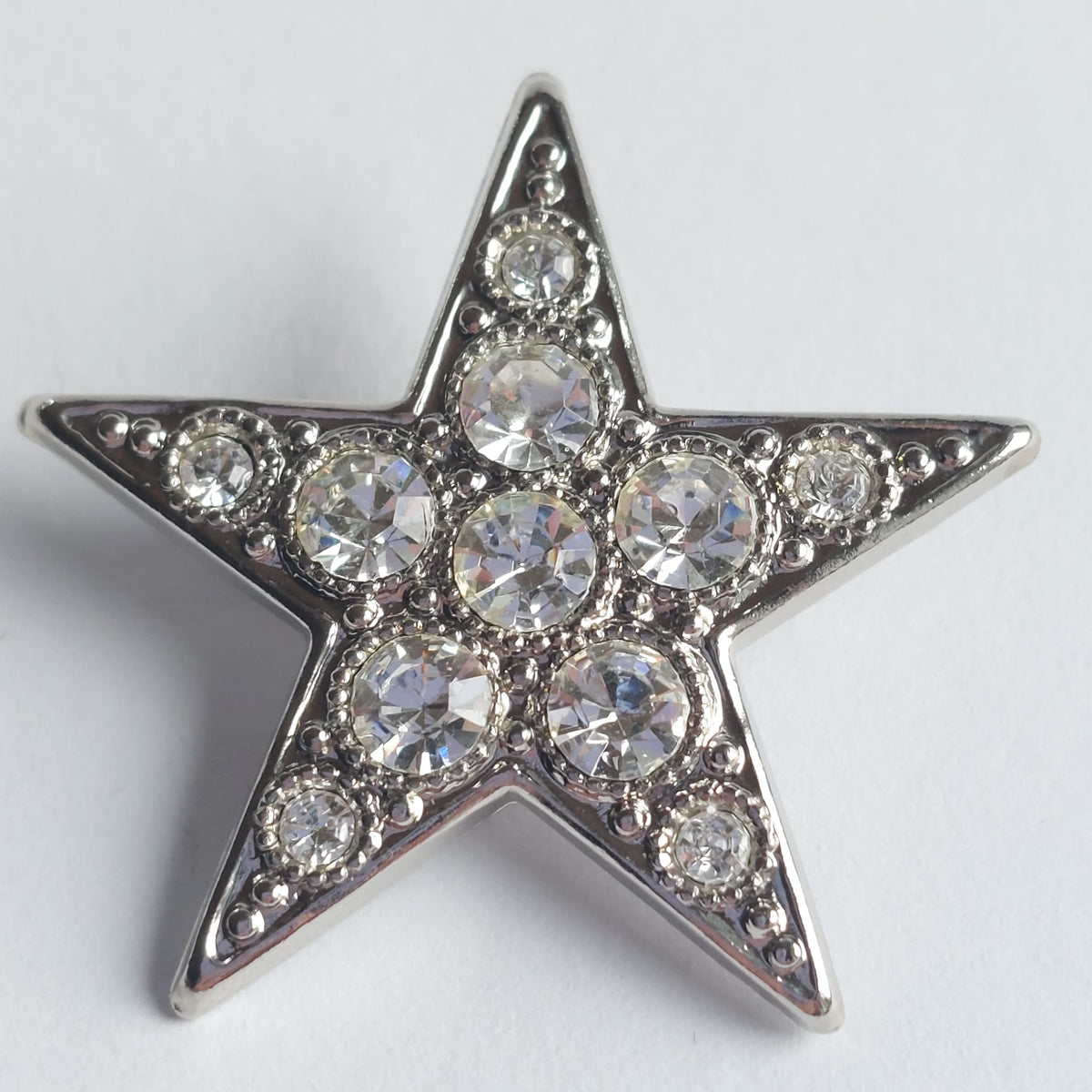 8073 Vintage Brosche mit Swarovski-Kristallen 35mm