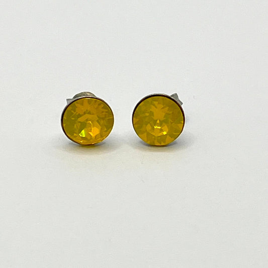 30711 Vintage Swarovski Kristallen Ohrhanger 8mm