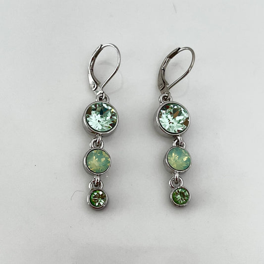 30322 Vintage Swarovski Kristallen Ohrringe 34mm