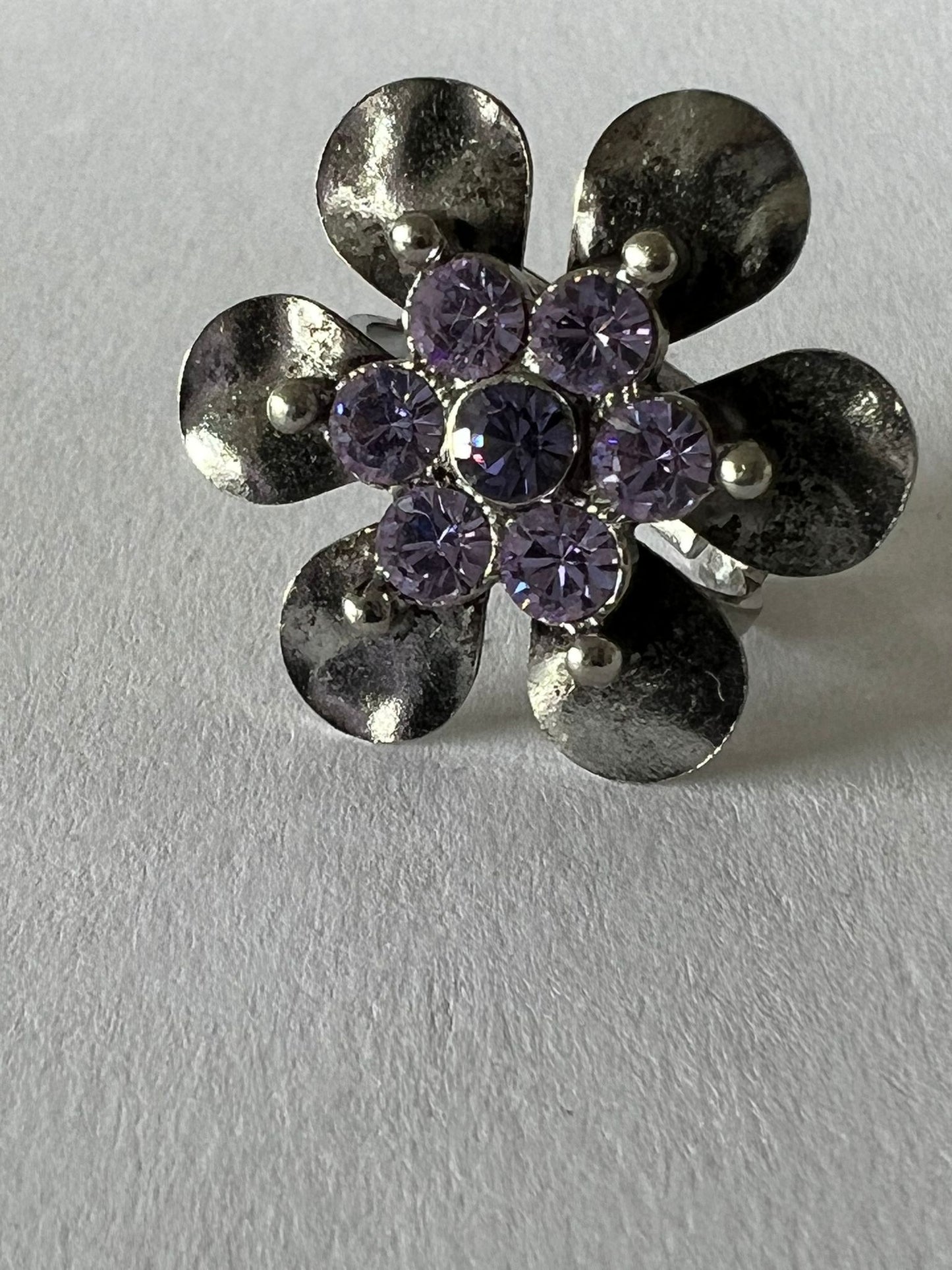 9784 Vintage Swarovski Kristallen Ring 27mm