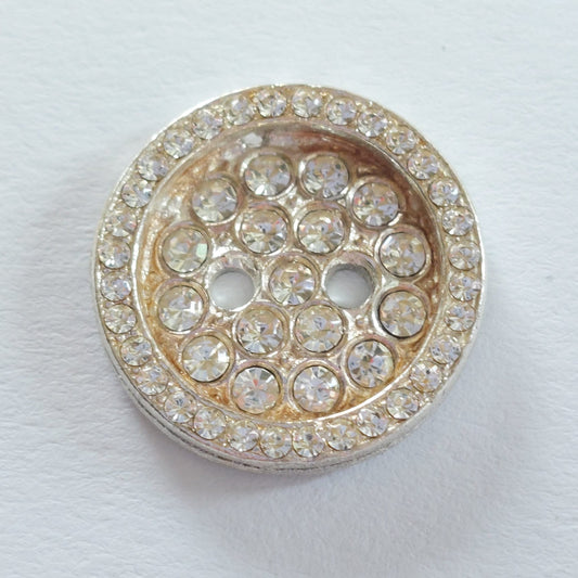 4218 Knopfe mit Swarovski Kristallen 22mm