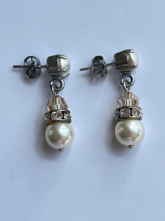 3073 Vintage Swarovski Kristallen Ohrhänger 26mm