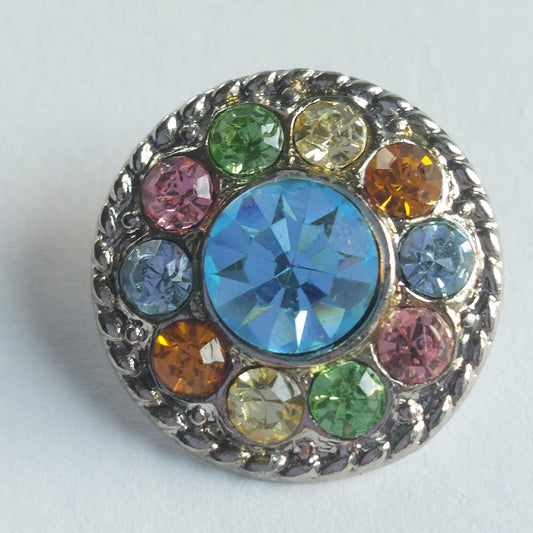 4033 Knopfe mit Swarovski Kristallen 17,3mm