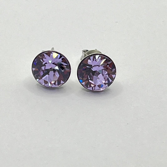 30691 Vintage Swarovski Kristallen Ohrhanger 8mm