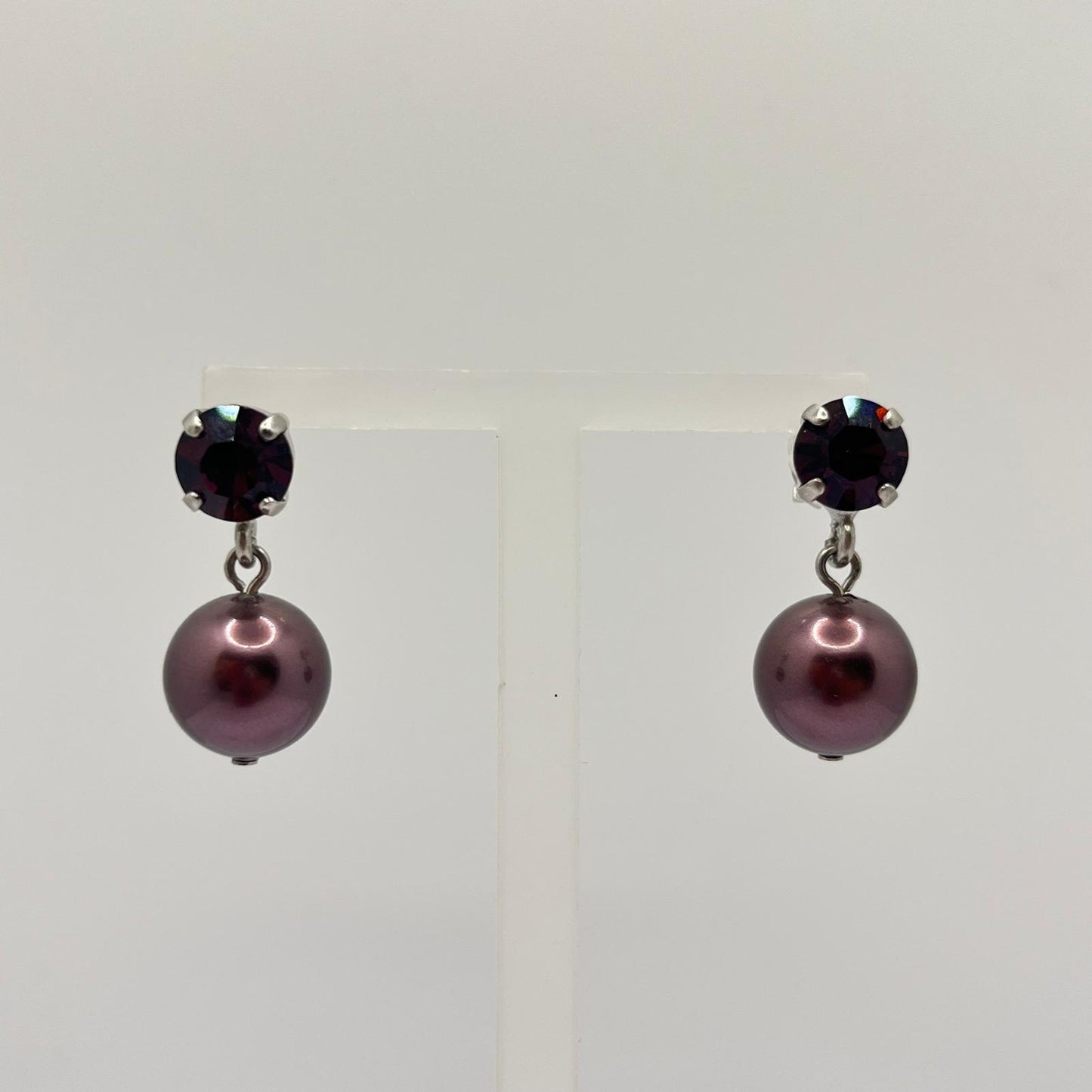 30762 Vintage Swarovski Kristallen Ohrstecker 11mm