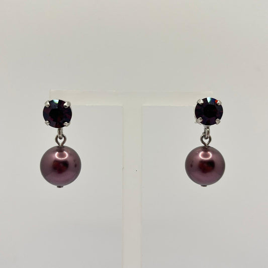 30762 Vintage Swarovski Kristallen Ohrstecker 11mm