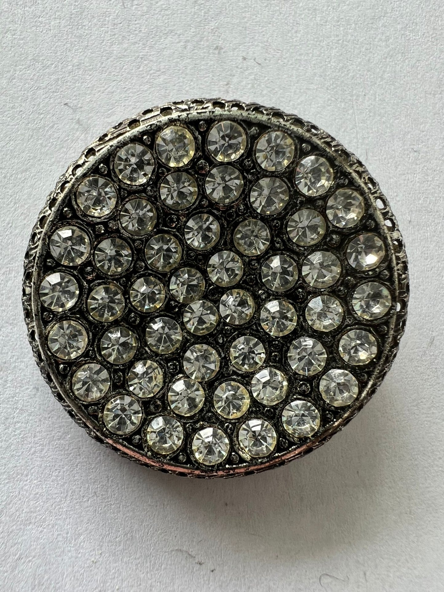 8528 Vintage Swarovski Kristallen Brosche 32mm