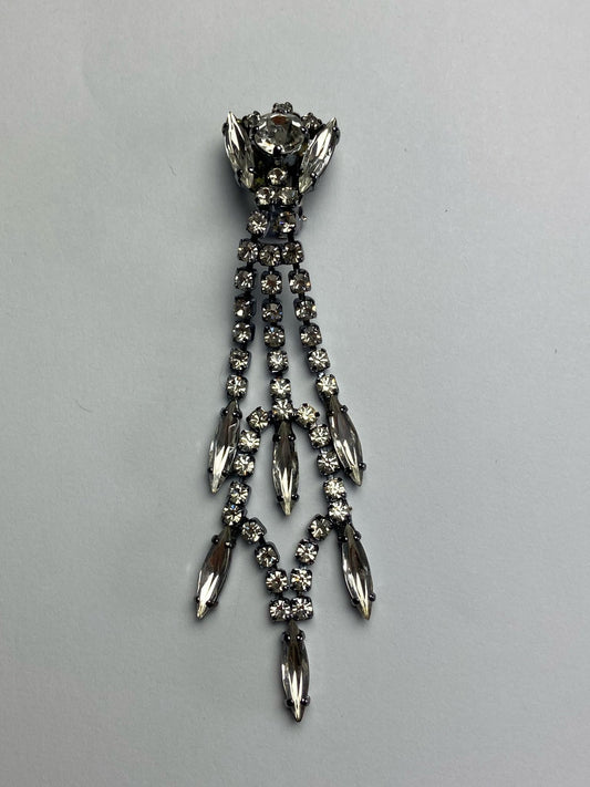 30450 Vintage Swarovski Kristallen Ohrclip 99mm