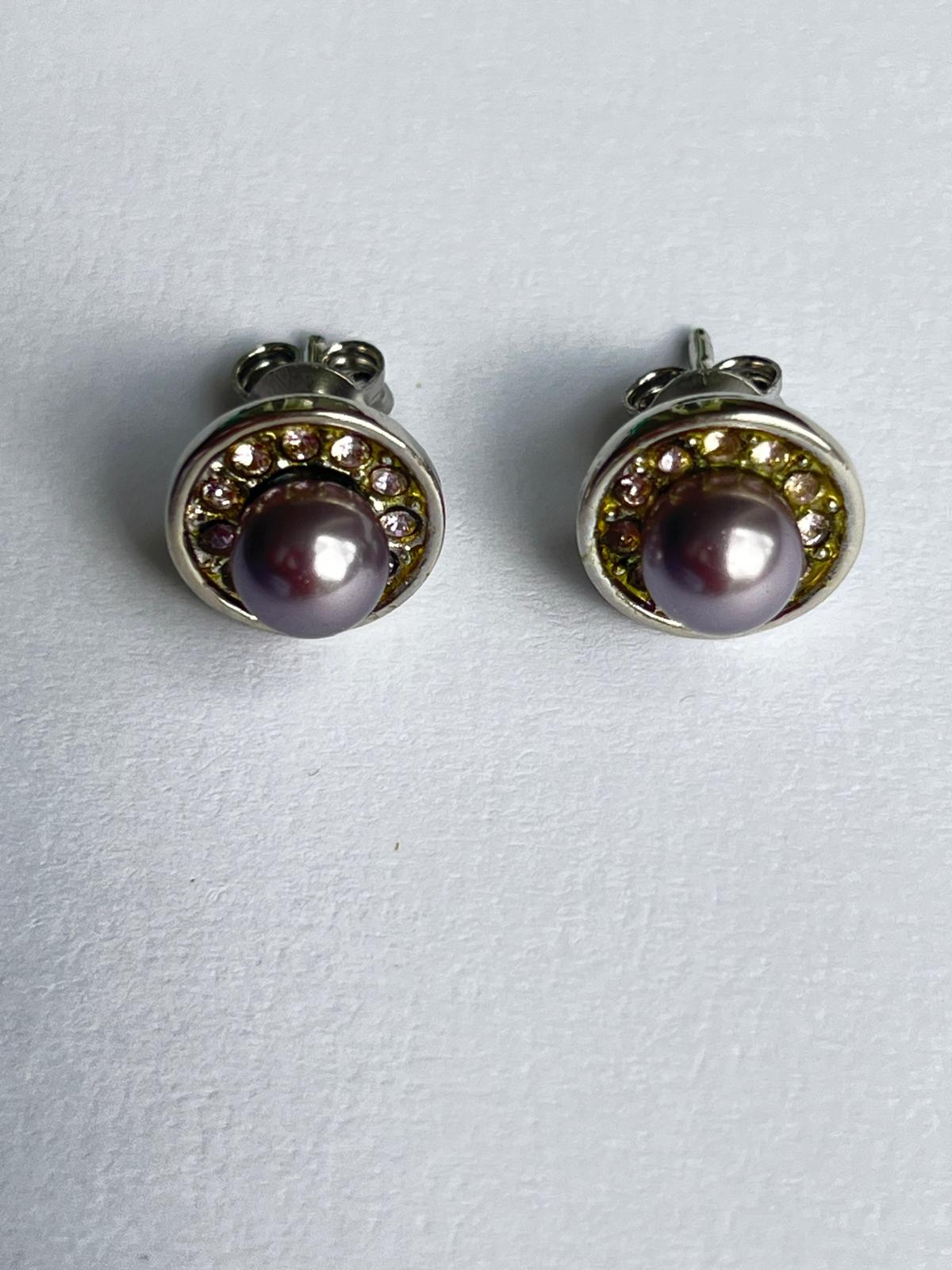 3096 Vintage Swarovski Kristallen Ohrhänger 10mm