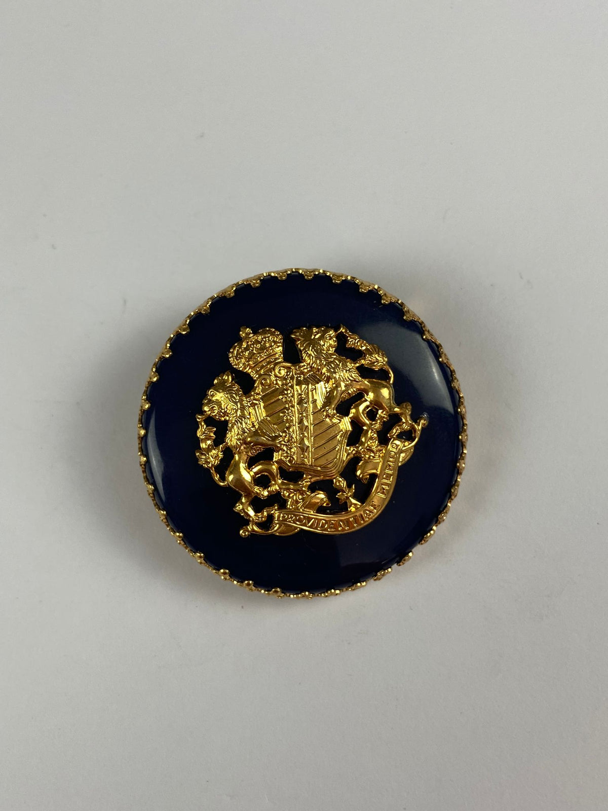 8307 Vintage Wappen Brosche 37x36,5mm