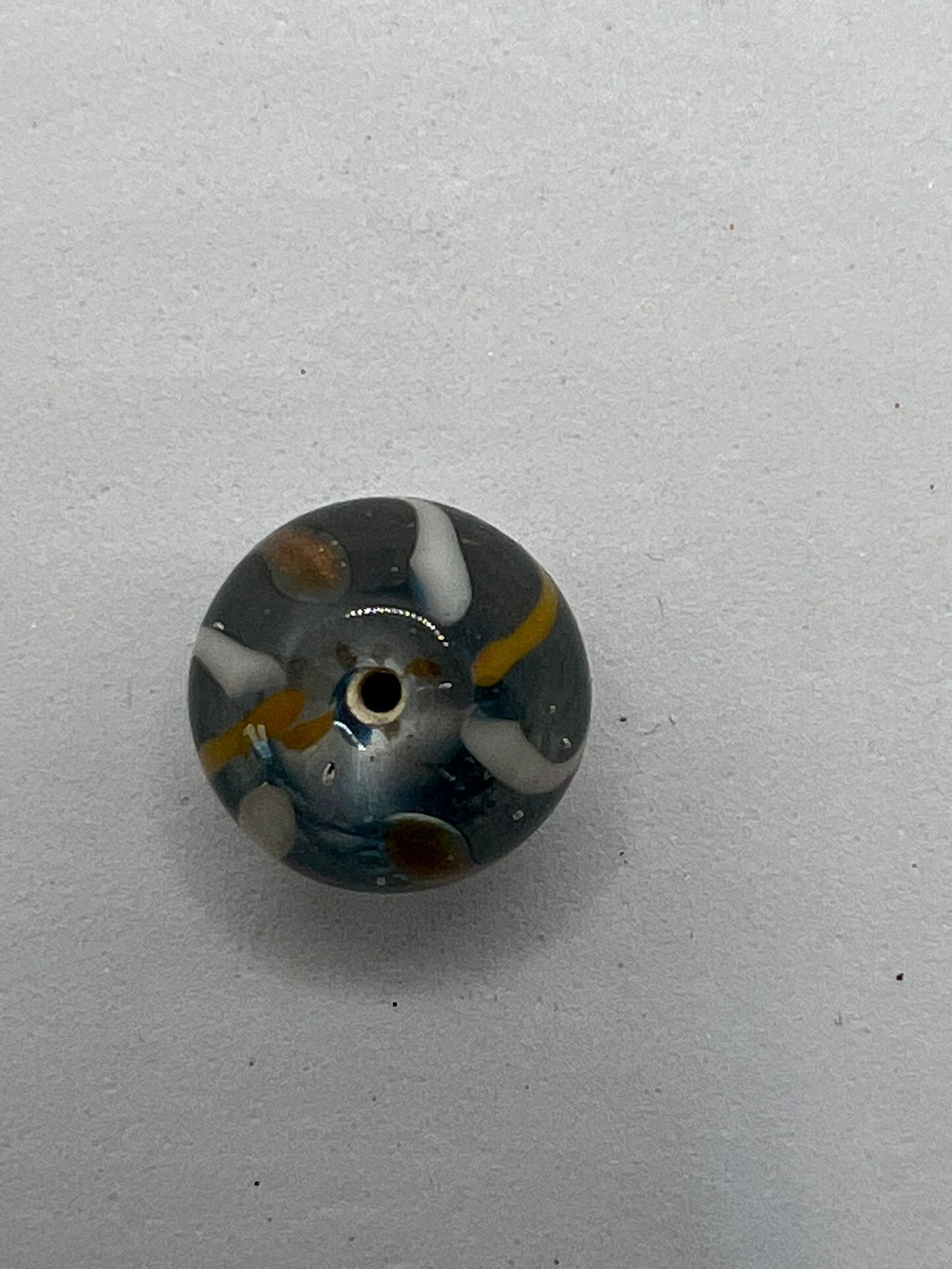 1108 Vintage Geplatztes Glas Perle 13mm