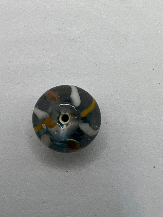 1108 Vintage Geplatztes Glas Perle 13mm