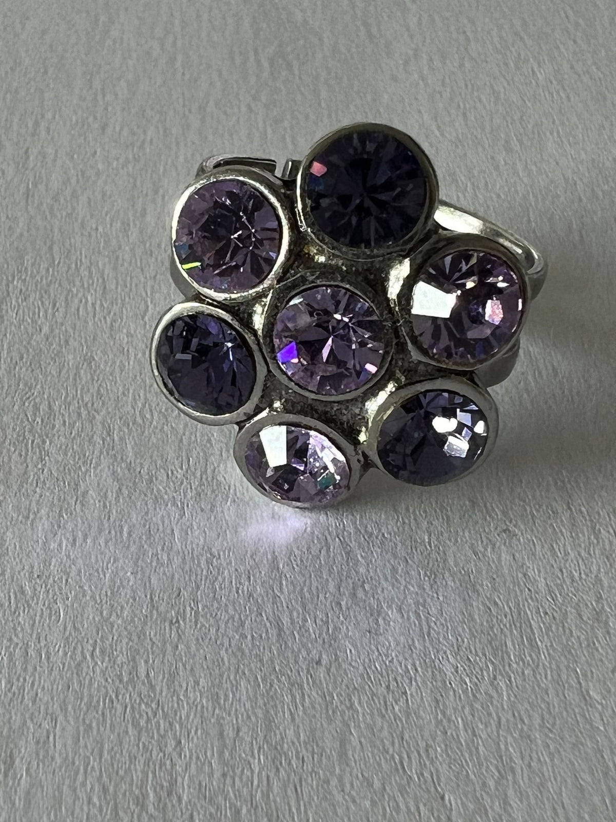 9777 Vintage Swarovski Kristallen Ring 20mm