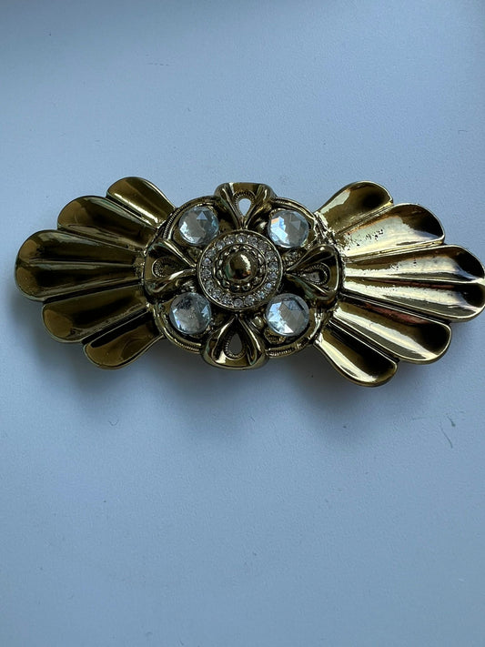2311 Vintage Swarovski Kristallen Gürtelschnalle 107mm
