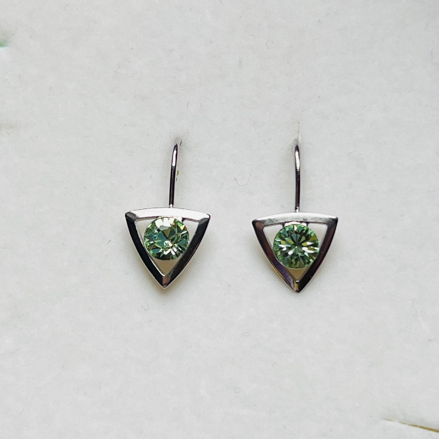3906 Vintage Earrings mit Swarovski-Kristallen 20mm