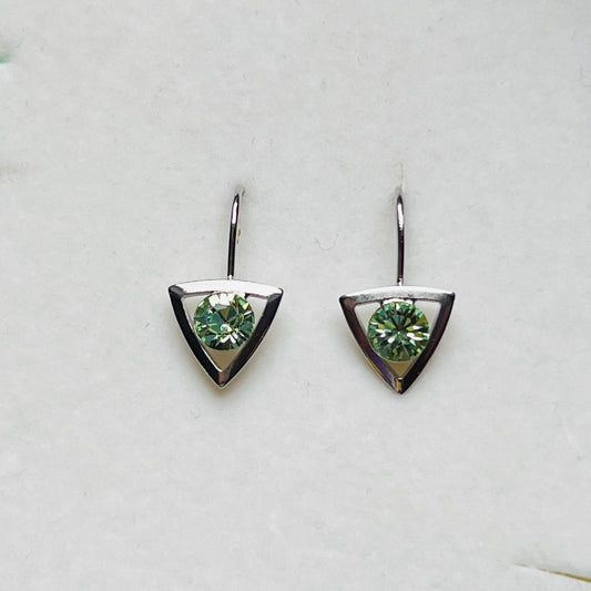 3906 Vintage Earrings mit Swarovski-Kristallen 20mm