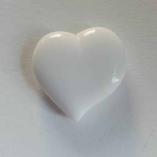 5547 Vintage Crystal Full Heart Anhänger White 23mm