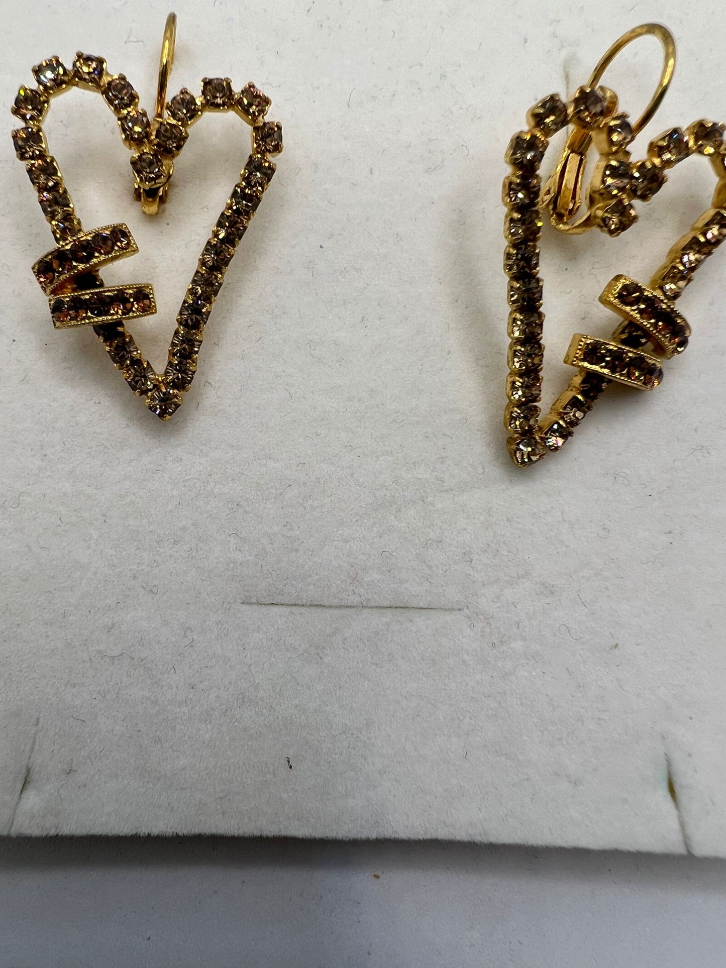 30570 Vintage Swarovski Kristallen Ohrringe 29mm